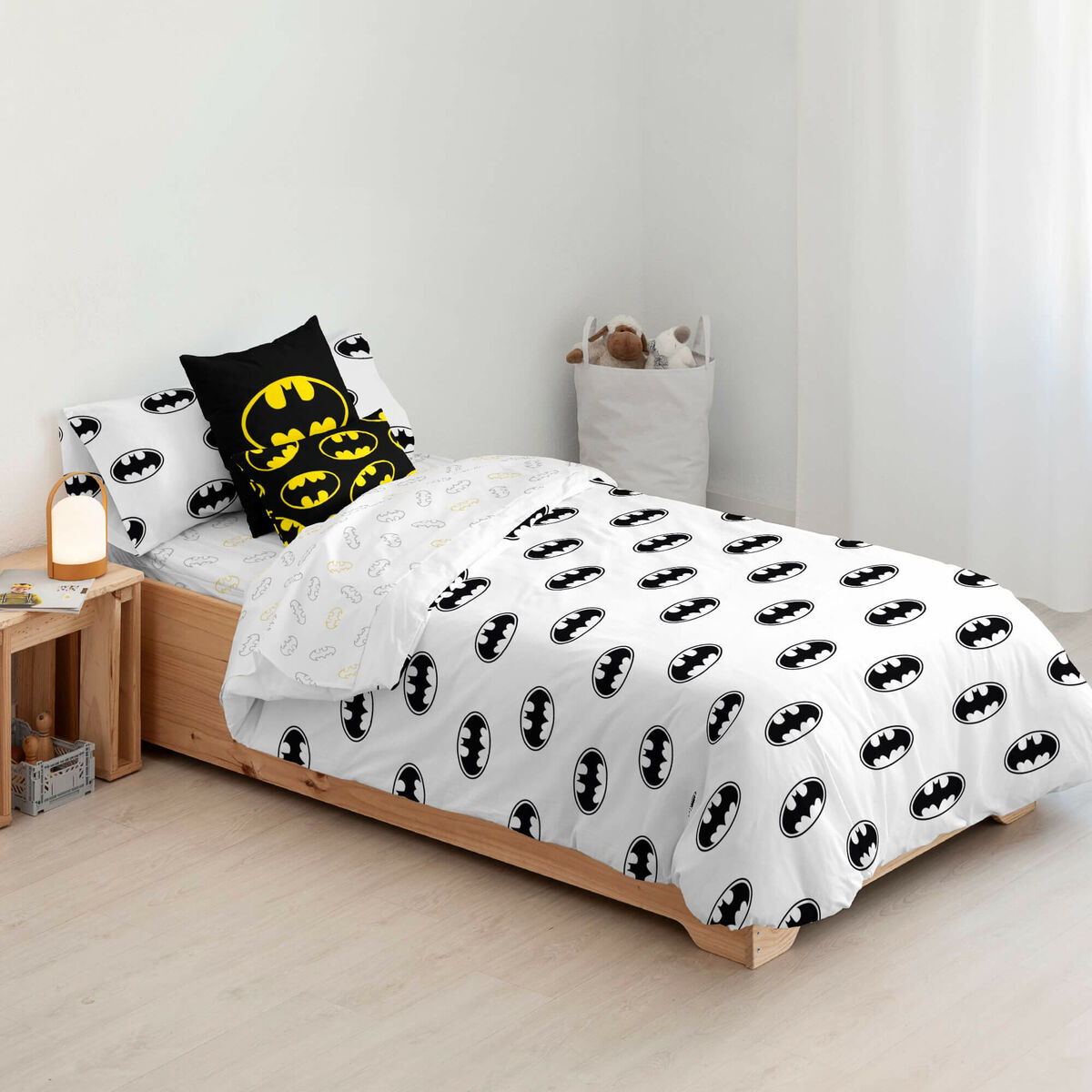 Påslakan Batman Basic Multicolour 175 Trådar 260 x 240 cm